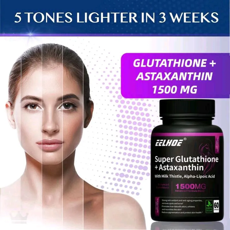 Jual Eelhoe USA SUPER GLUTATHIONE + ASTAXANTHIN With Milk…