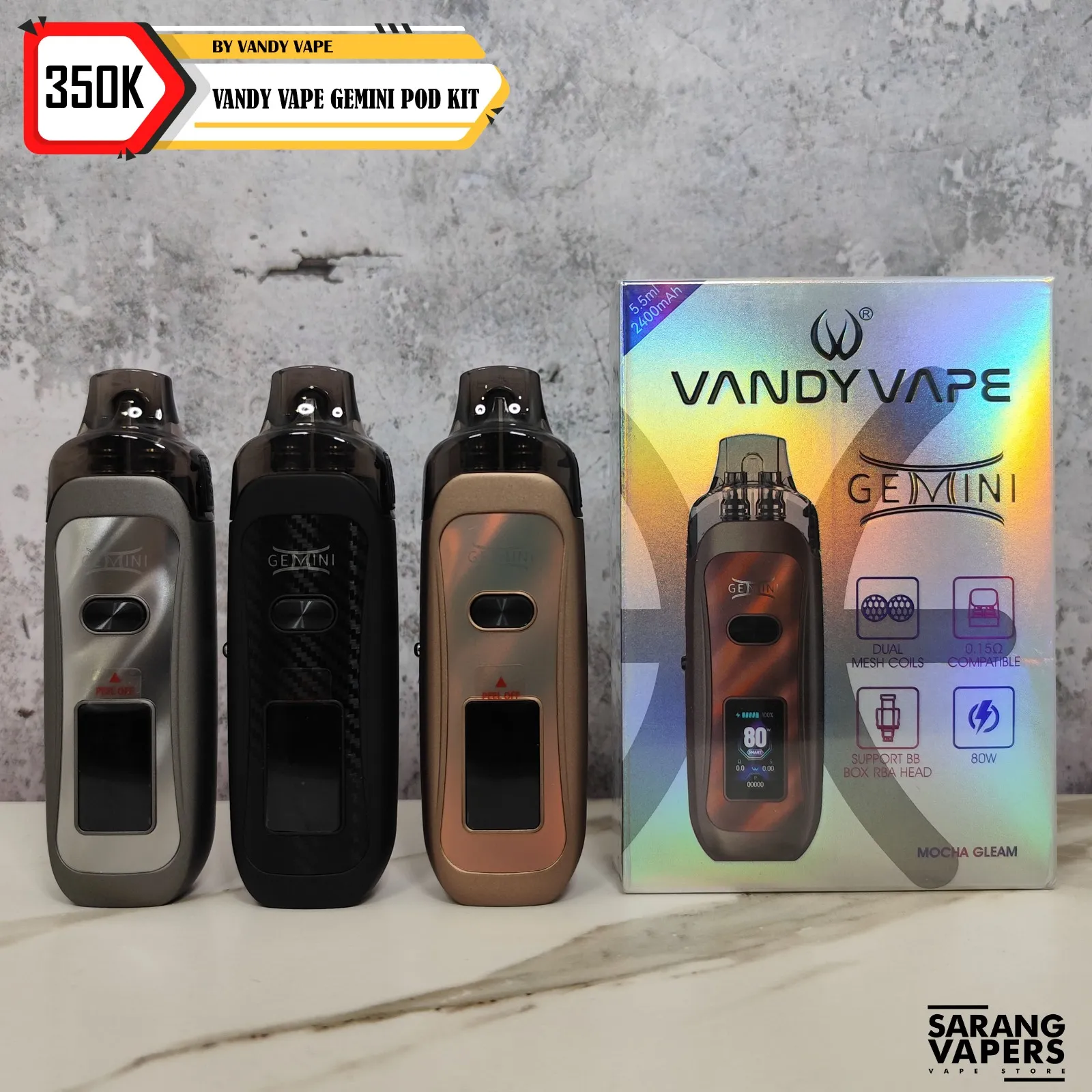 why is my vape juice turning brown Vandy Vape Gemini Pod Kit 2400mAh 80W main image 0