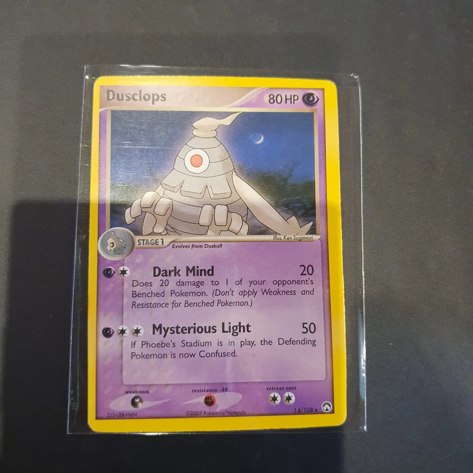Jual DUSCLOPS 2008 Card Vintage Pokemon Card Old Back Card