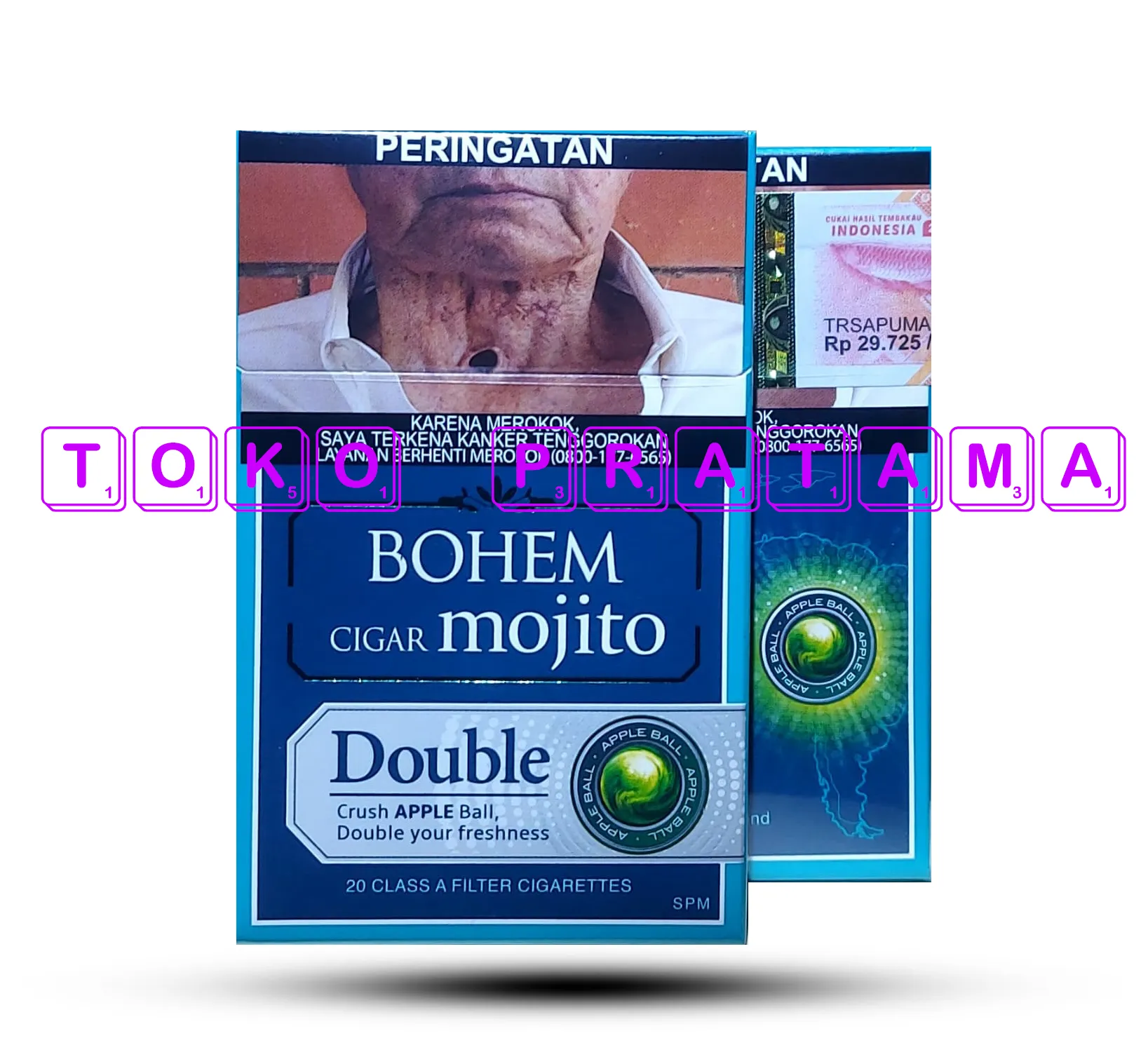 Jual Bohem Cigar Mojito 20 1 SLOP (10 Bungkus) dengan Harga…