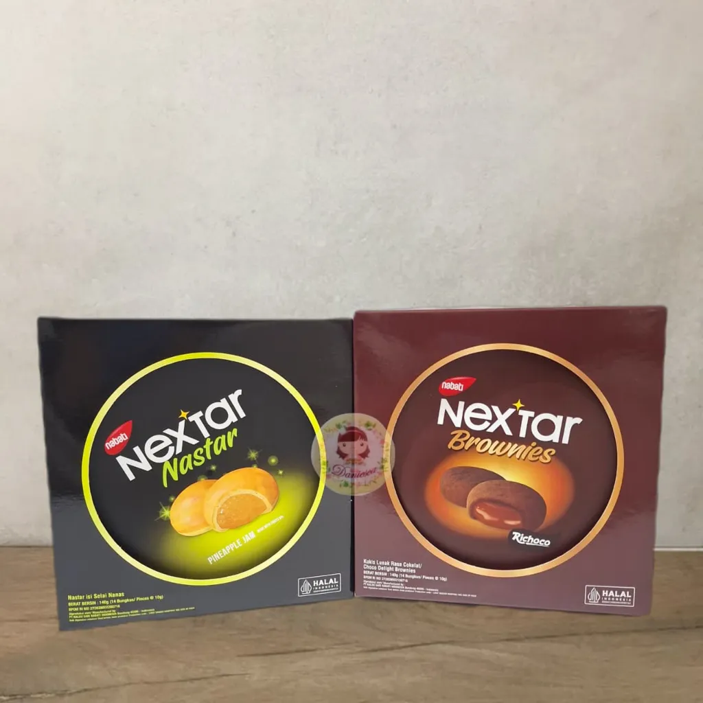 Nabati Nextar Nastar Nanas Choco Brownies Strawberry Biskuit Cookies 34 Gram SATUAN Indonesia
