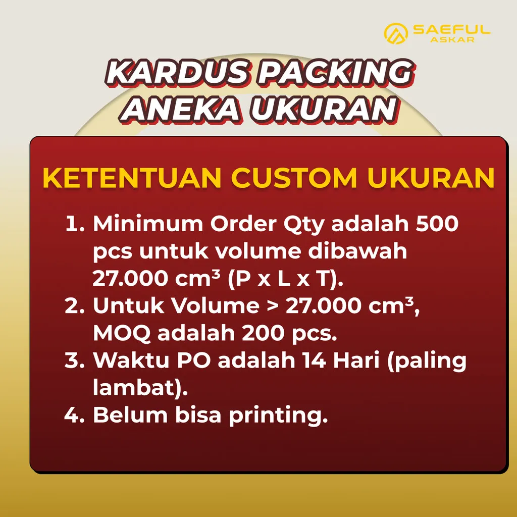 Kardus Packing